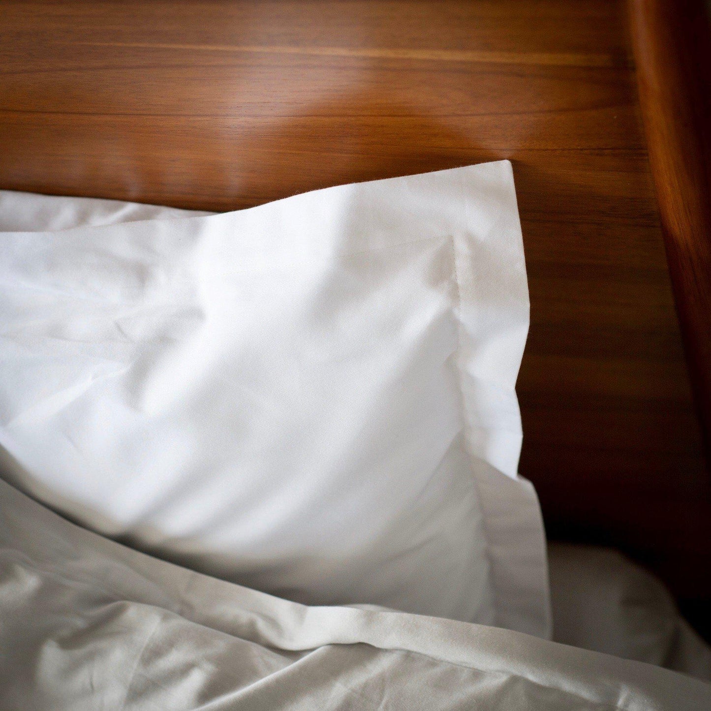 Organic Oxford Pillowcases - Square Flower