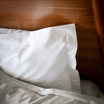 Organic Oxford Pillowcases - Square Flower