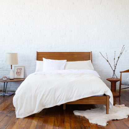 white organic flat sheet