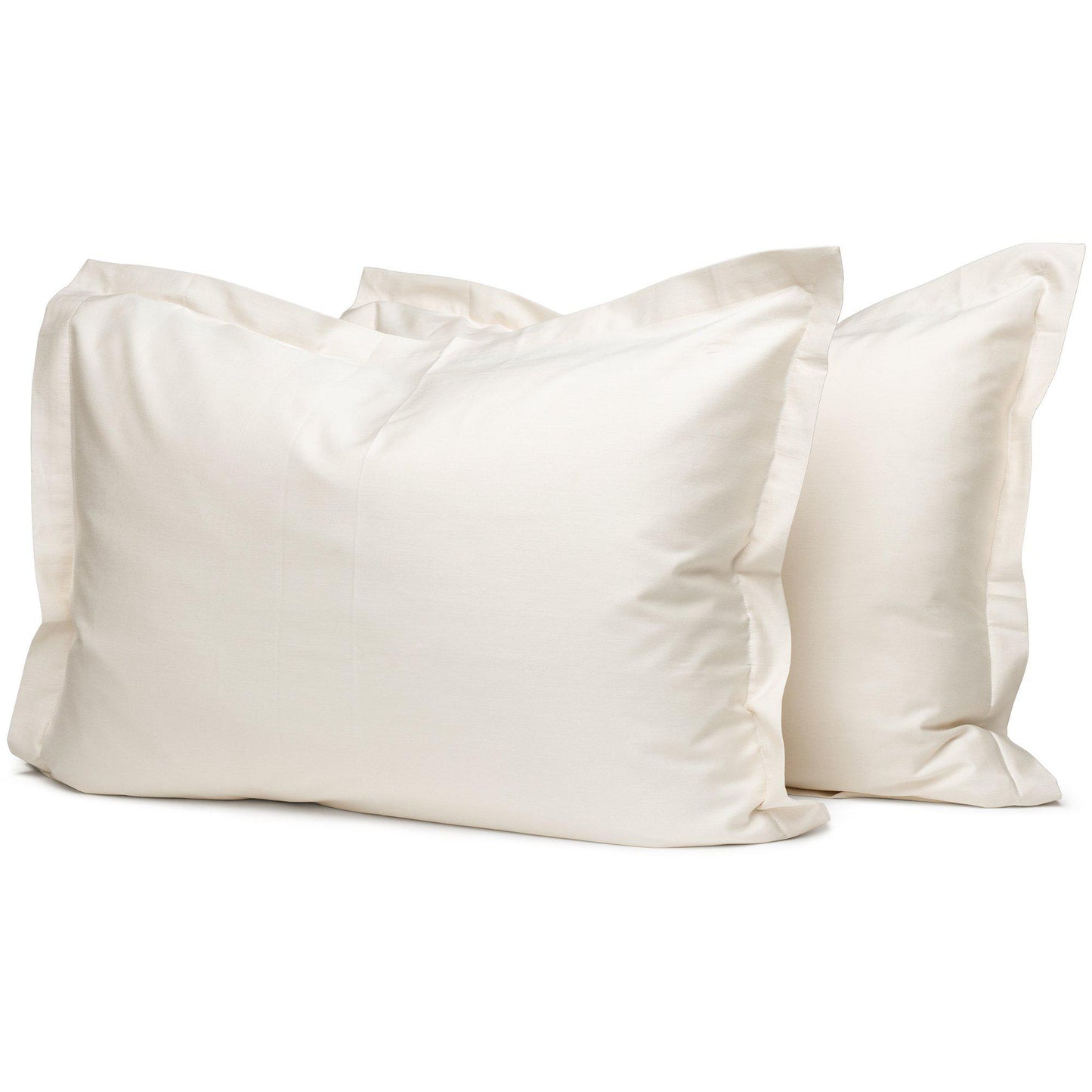 Raw Organic Oxford Pillowcases - Square Flower