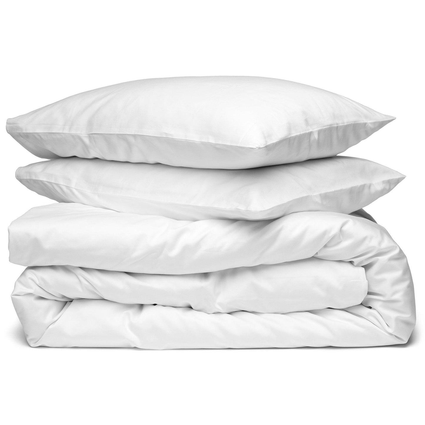 White Organic Duvet Set - Square Flower
